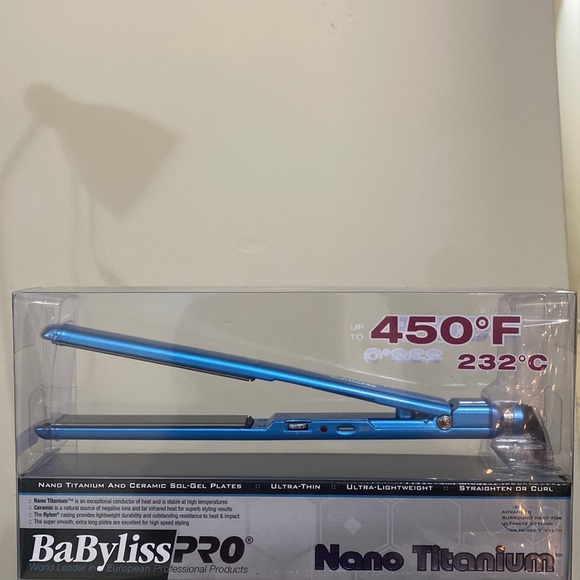 BRAND NEW - NEVER OPENED Babyliss PRO Nano Titanium and ceramic Sol-Gel Plates - Picture 1 of 1